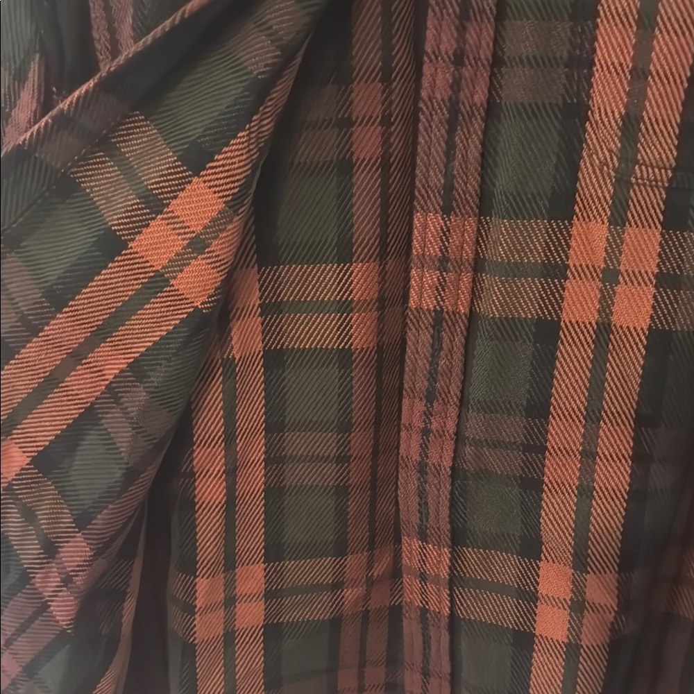 Outerknown Men's Plaid Blanket Shirt - Black and Brown - Picture 6 of 10